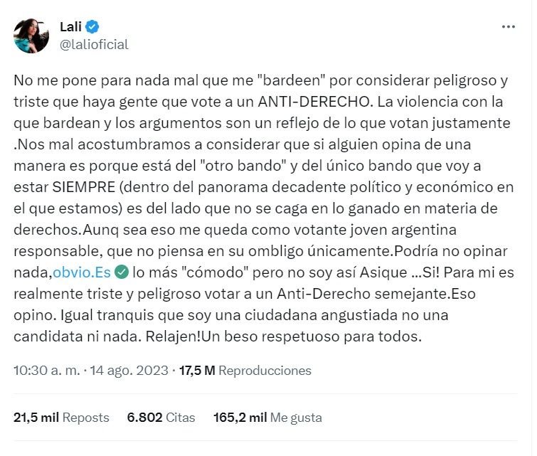 posteo lali