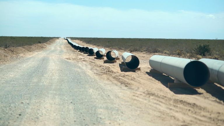 Obras en el gasoducto Néstor Kirchner