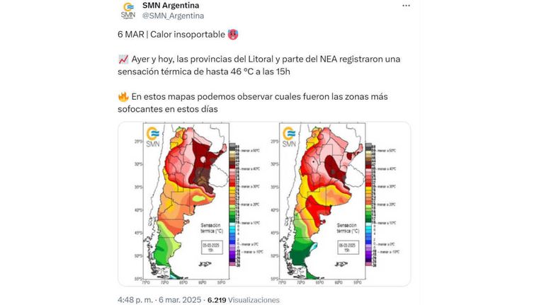 Servicio Meteorológico Nacional 20250208