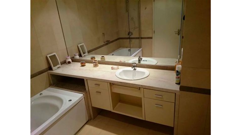 El baño donde murió Nisman.