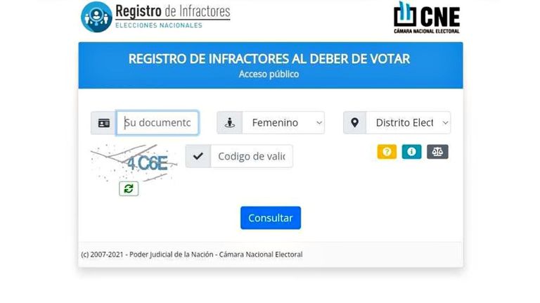 ¿De cuánto es la multa por no votar?