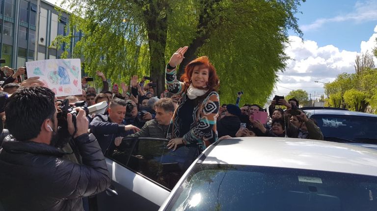 Cristina Kirchner votó en Santa Cruz.