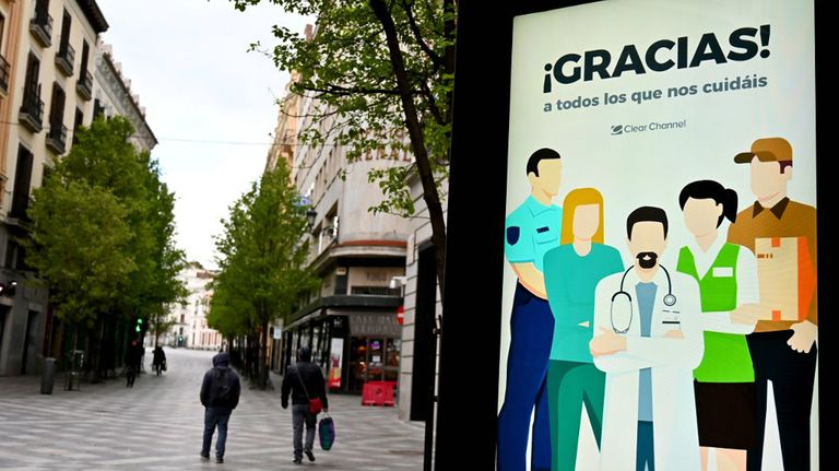 Desoladoras postales españolas en medio de la pandemia de coronavirus.