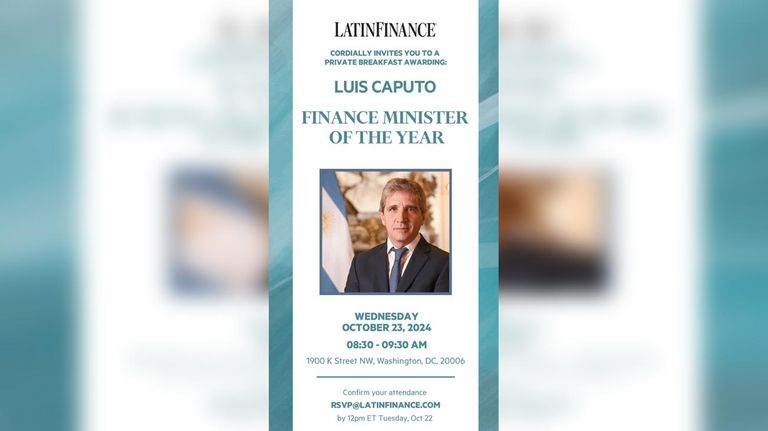 Luis Caputo Ministro de Finanzas del año