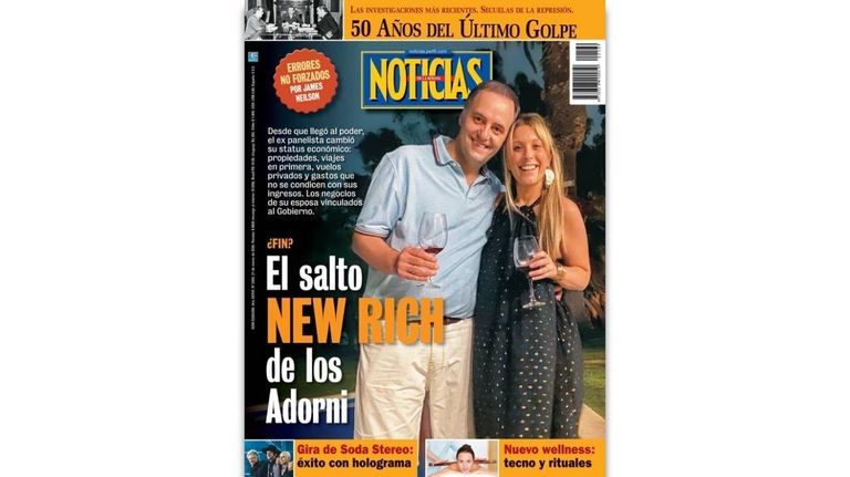 Adorni en tapa Revista Noticias 20032026