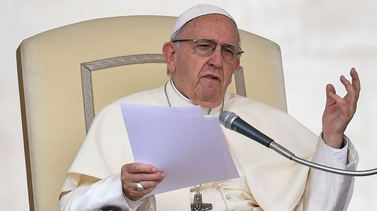 El Papa Francisco en una audiencia.