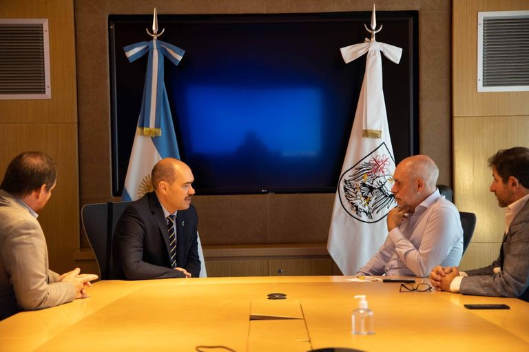 Horacio Rodríguez Larreta y el encargado de Negocios de la Embajada de Ucrania.