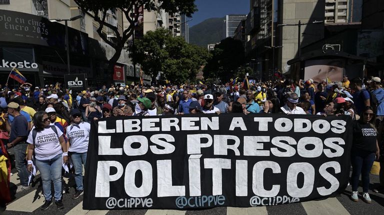 Movilización opositora a Nicolás Maduro en Venezuela