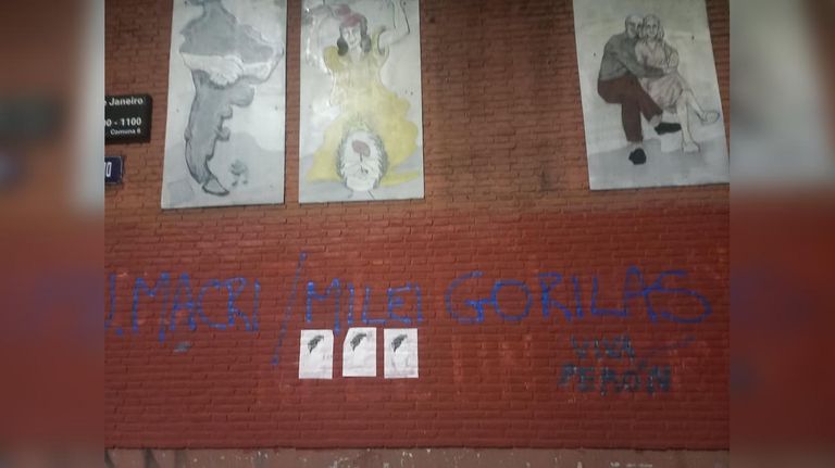Mensajes sobre el mural