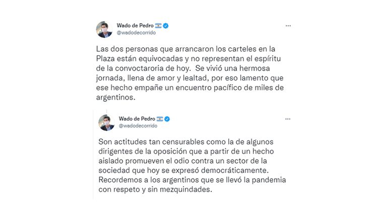 Tuits Piedras Covid-19