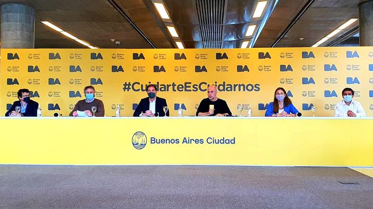 Anuncios del Gobierno porteño en el marco de la cuarentena.