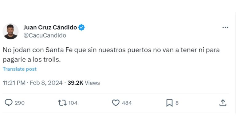 Cuenta X Juan Cruz Cándido