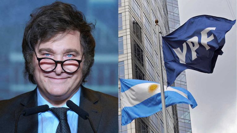 Javier Milei e YPF 20231120