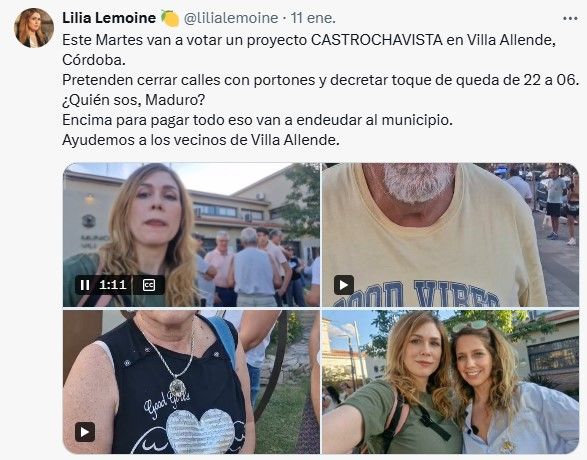 El tuit de Lilia Lemoine