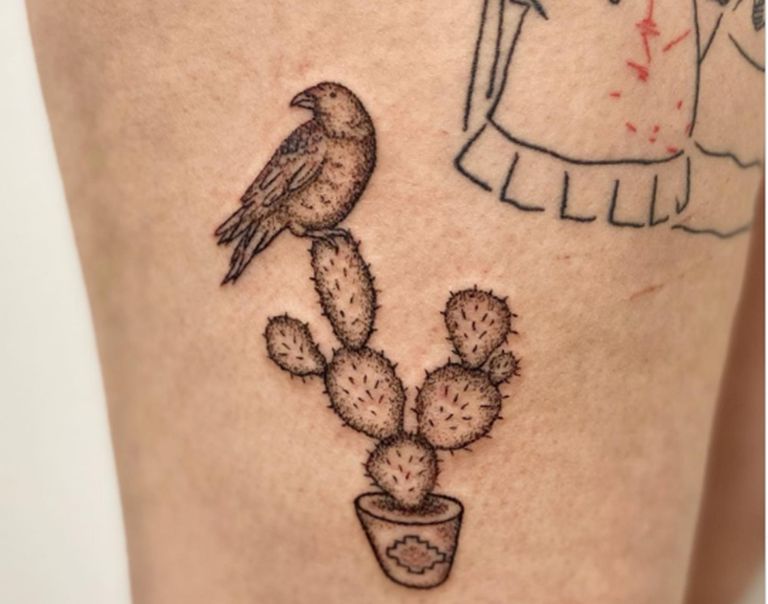 tatuaje con cenizas del crematorio
