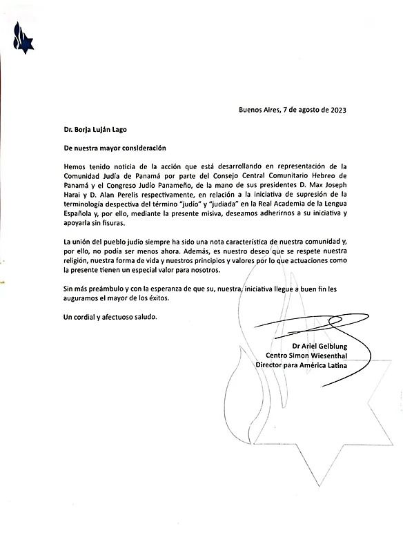 Comunicado comunidad judía