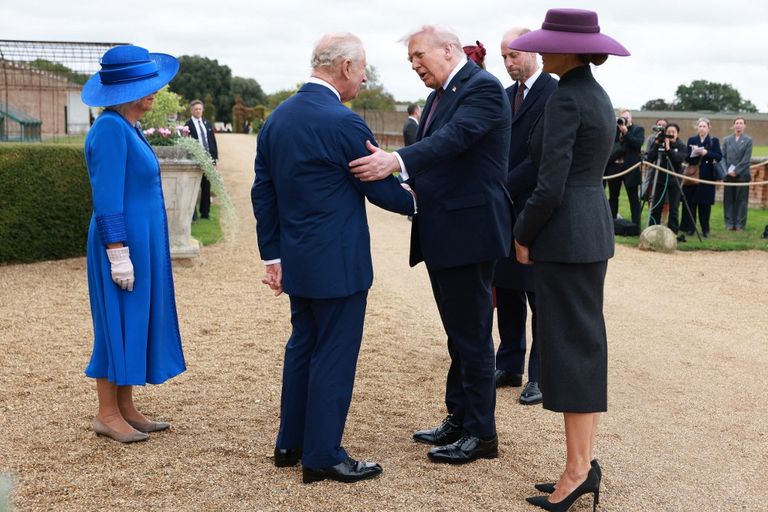 Melania Trump en el Castillo de Windsor este 17 de septiembre