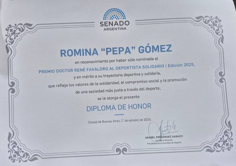 Diploma para la Pepa