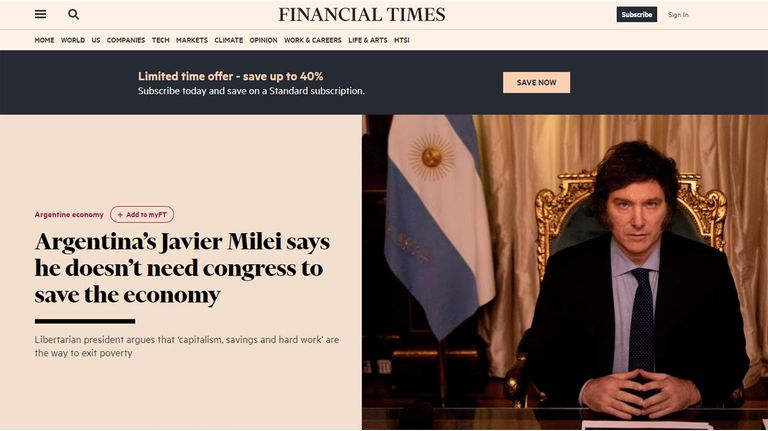 Javier Milei defendió el ajuste, descartó un levantamiento social y aseguró que no necesita al Congreso para