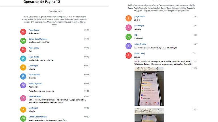 Los dos grupos de chats entre jueces, funcionarios porteños y empresarios de Clarín.