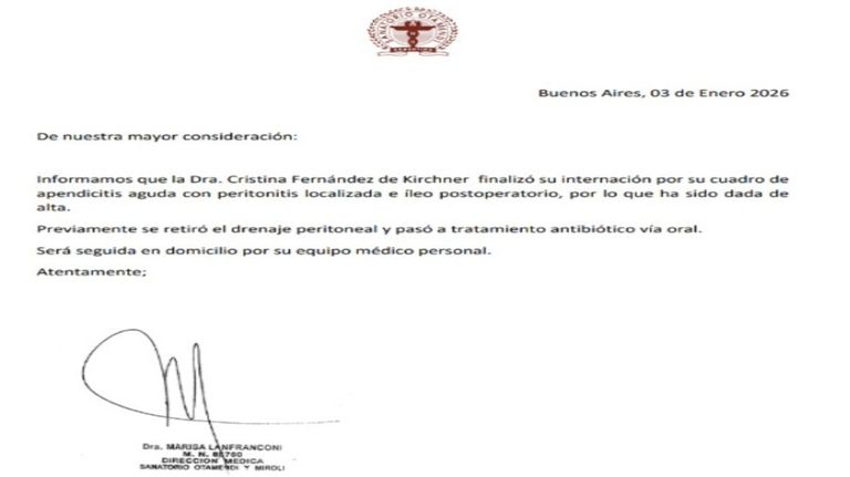 Parte médico CFK