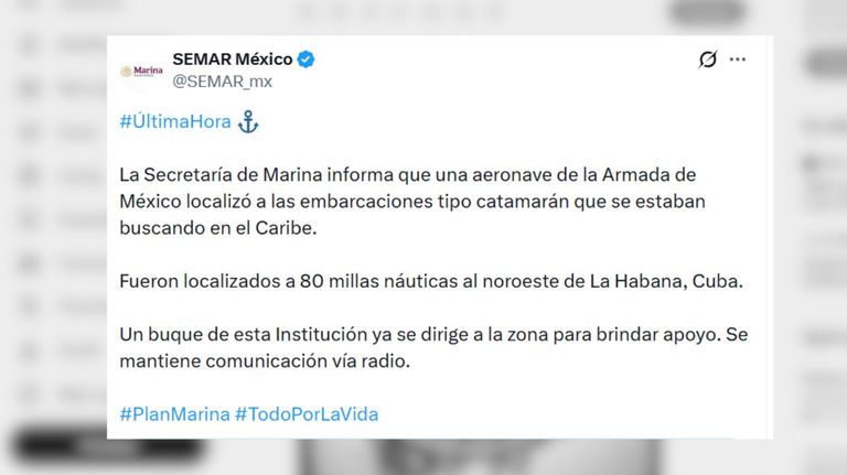 Buques ayuda humanitara mexicanos