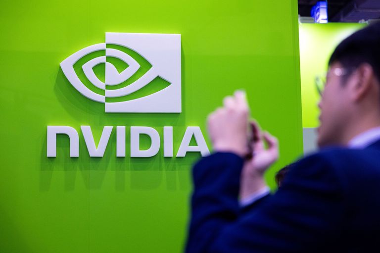The Nvidia Corp. logo.