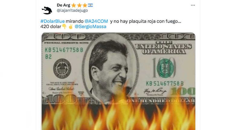Memes del dólar blue a $420 20230418
