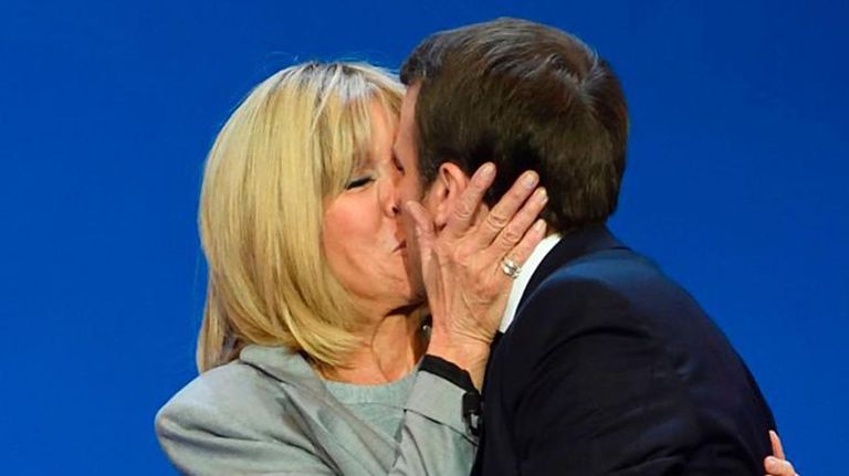 Macron y su esposa 20210902
