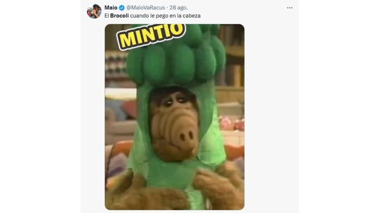 Meme del brócoli contra Milei