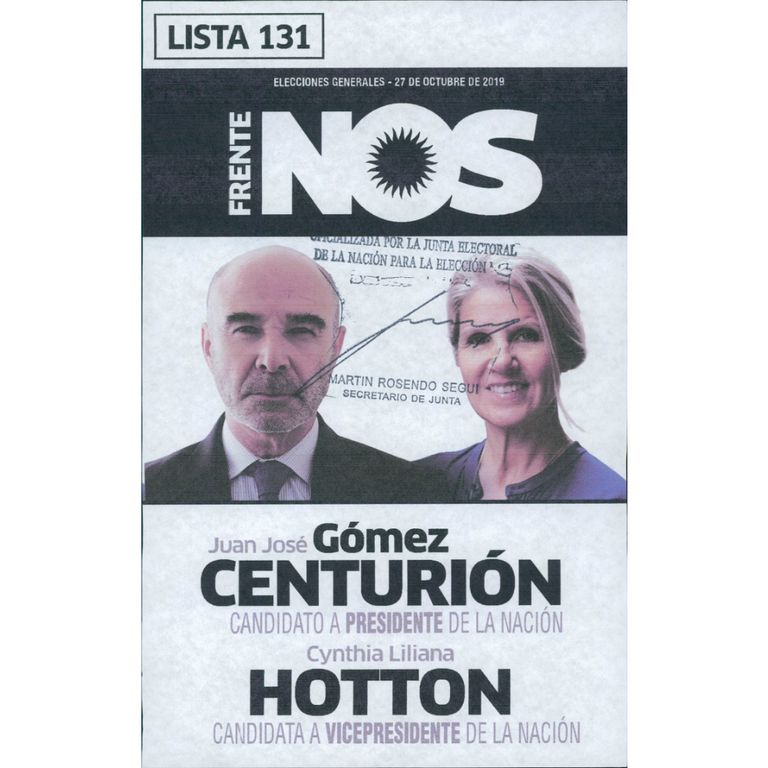 boletas presidenciales 27 octubre