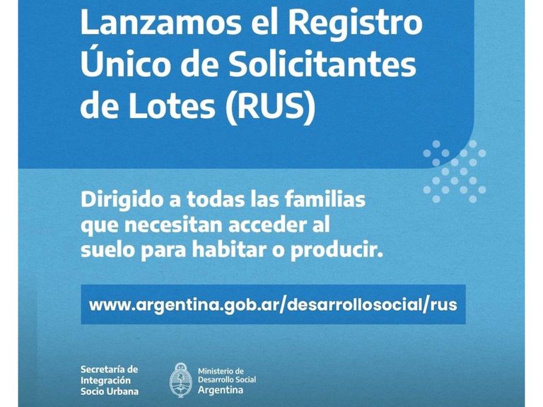 Registro Único de Solicitantes de Lotes 20230915