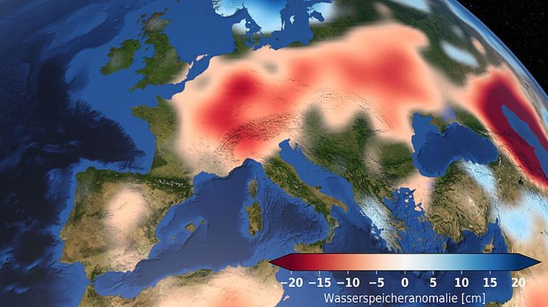 Nivel de agua subterranea en Europa