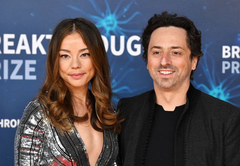 Nicole Shanahan y Sergey Brin