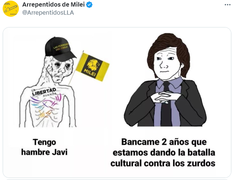 Arrepentidos de Milei