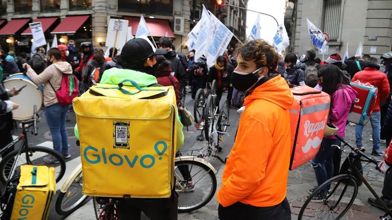 trabajadores de las apps rappi glovo pedidos ya 20200716