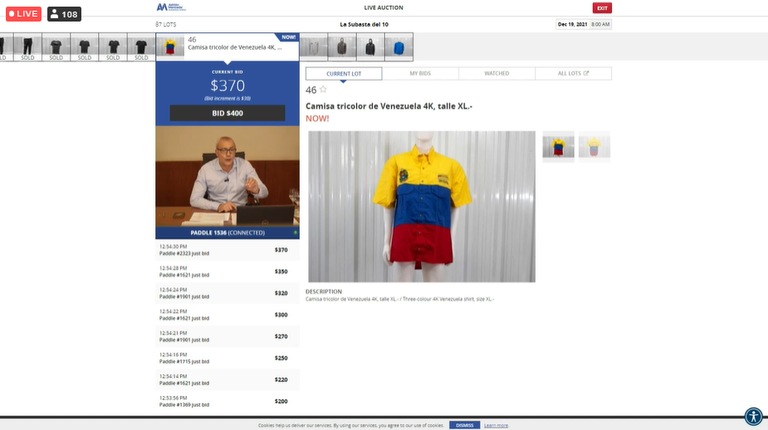 Subasta de Diego Maradona