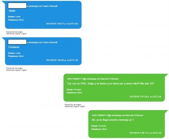 Conversaciones entre Stornelli y D'Alessio agregados a la causa.