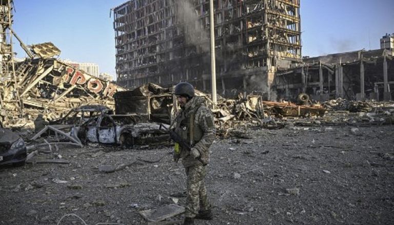 Bombardeo en Ucrania