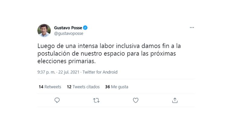 Gustavo Posse Tuit