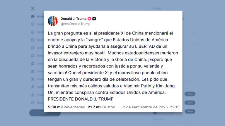 Donald Trump en truth 02092025