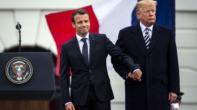 Emmanuel Macron y Donald Trump 20220830