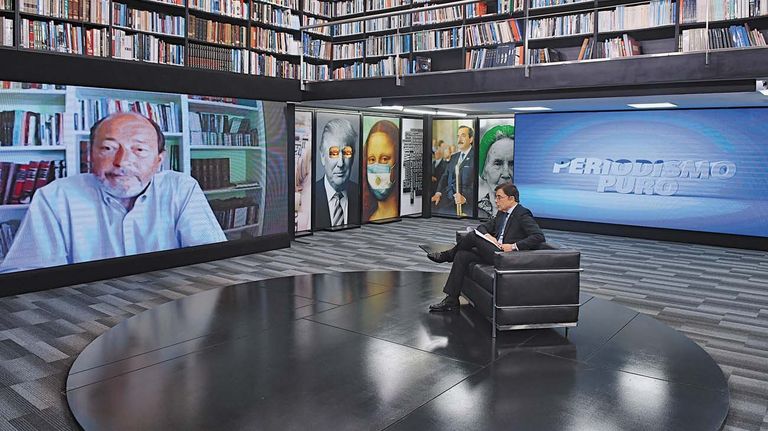 Ernesto Sanz, en la entrevista con Jorge Fontevecchia.