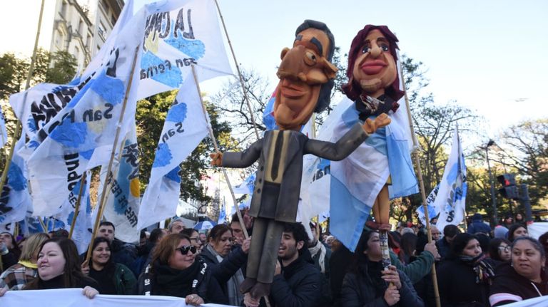 Marcha contra la condena a Cristina Kirchner