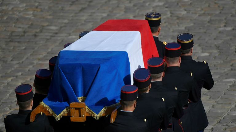 Funeral con honores a Chirac.