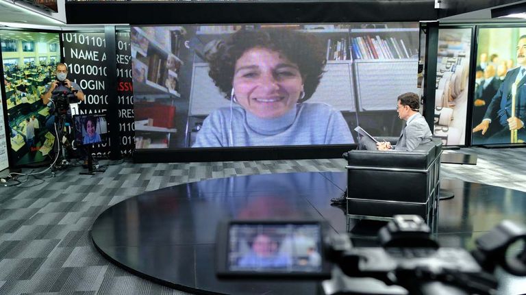 Marina Garcés, en la entrevista con Jorge Fontevecchia.