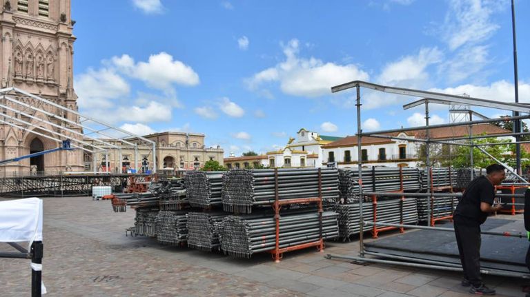 Preparativos en Luján para la visita del Papa León XIV