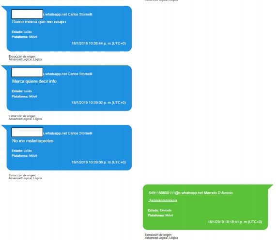 Conversaciones entre Stornelli y D'Alessio agregados a la causa.