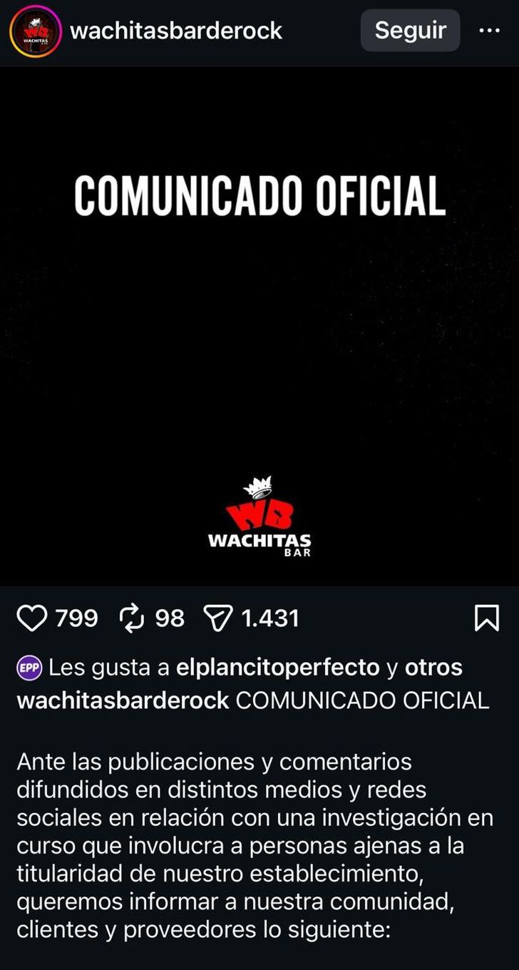 Comunicado de Wachitas