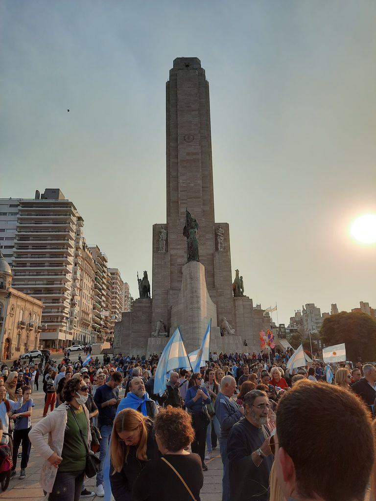 Banderazo contra el Gobierno. 